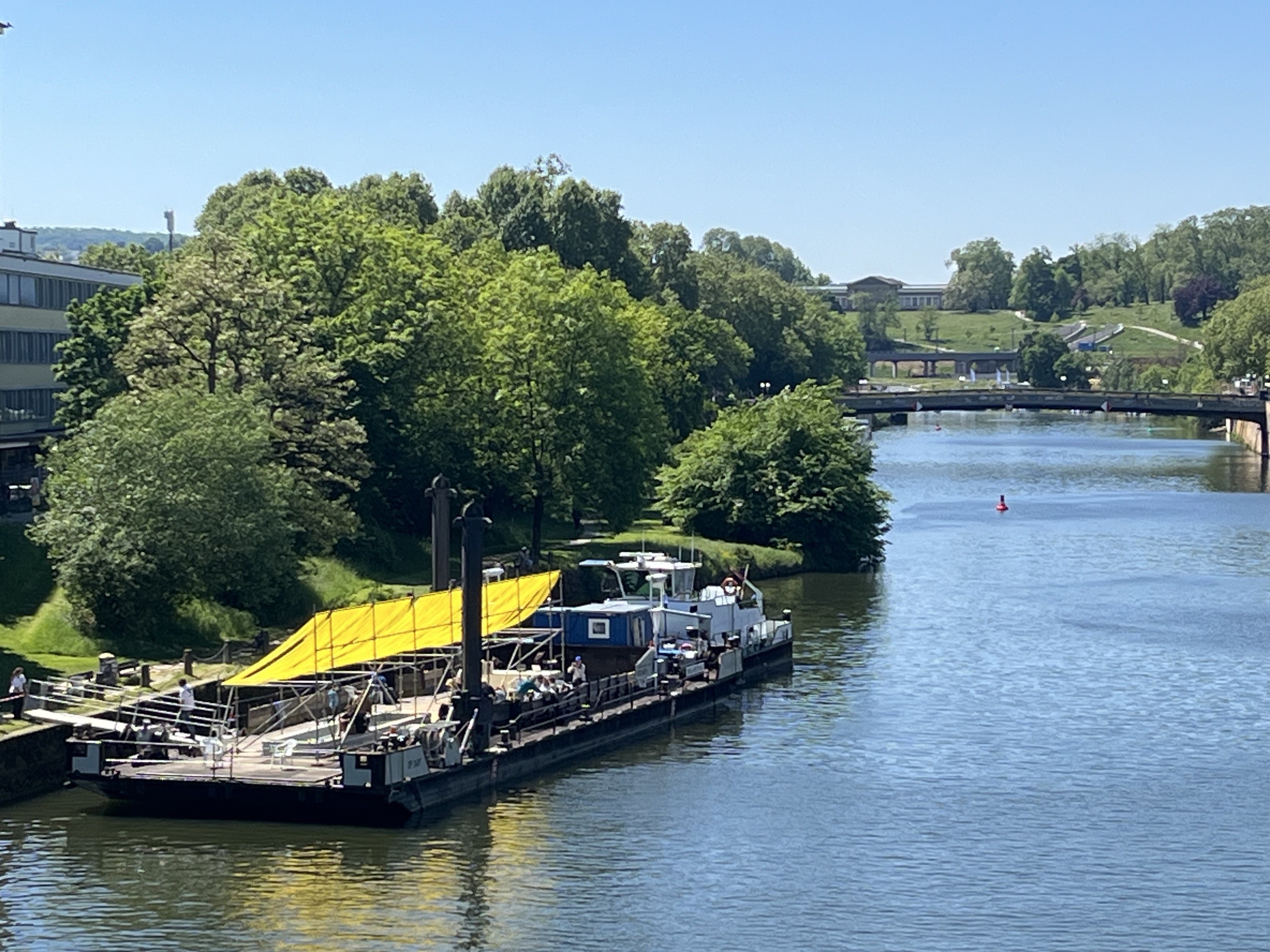 Schwimmen im Neckarbädle
